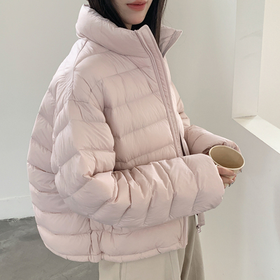 今年流行立领排骨羽绒服女冬短款