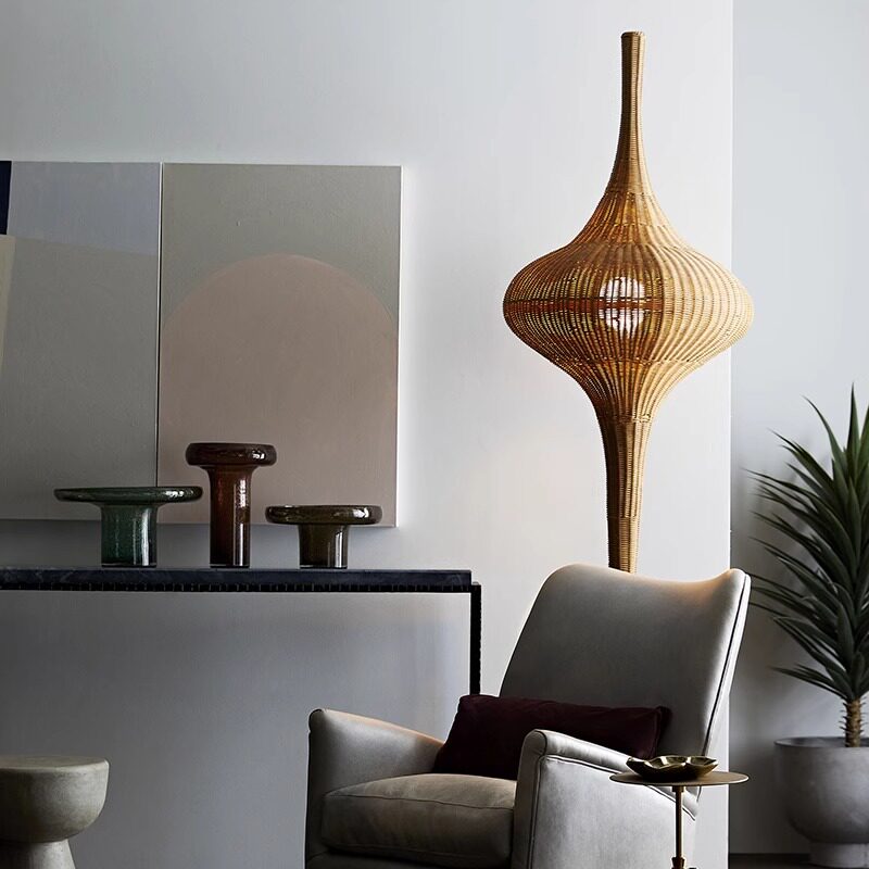 日式落地护眼灯客厅氛围布置摆件民宿复古禅意东南亚藤编立式灯具,家装灯饰光源,落地护眼灯,淘宝优惠券,粉丝福利购,淘宝优惠卷
