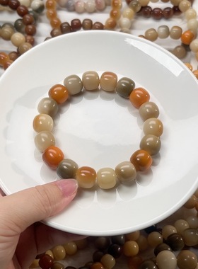 14老型桶鬼工干磨花皮多宝菩提根头货14144