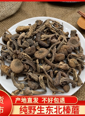榛蘑东北野生榛蘑干货500g榛蘑丁小鸡炖蘑菇新货无根野生蘑菇