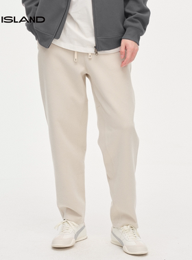 度假向岛绒感锥形显瘦休闲裤男2026新款休闲裤子丨25408RS004