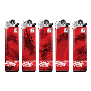 贵族火石砂轮打火机一次性塑料明火滚轮式可充气个性滑轮齿轮防爆