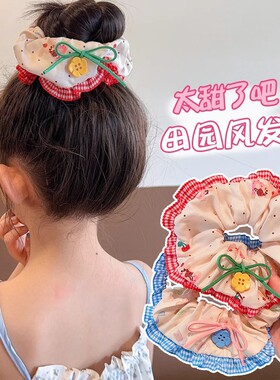 蕾丝边大肠发圈女春季扎头发绳