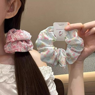 卡通Kitty大肠圈甜美公主风少女扎发头绳时尚爆款丸子头发圈头饰