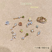 Lumos Olive系列 F136内螺旋钛合金耳钉耳骨钉耳蜗Flat养耳洞免摘