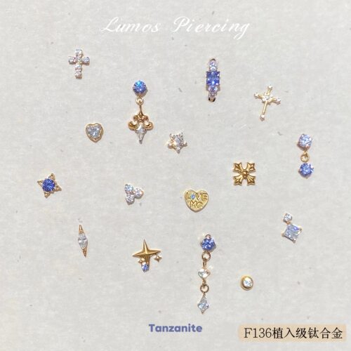 LumosFreya系列坦桑钛合金耳钉