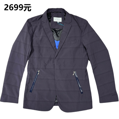 专柜2699元男士时尚便西服修身版