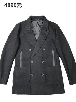 保真一线品牌纯羊毛秋冬毛呢大衣