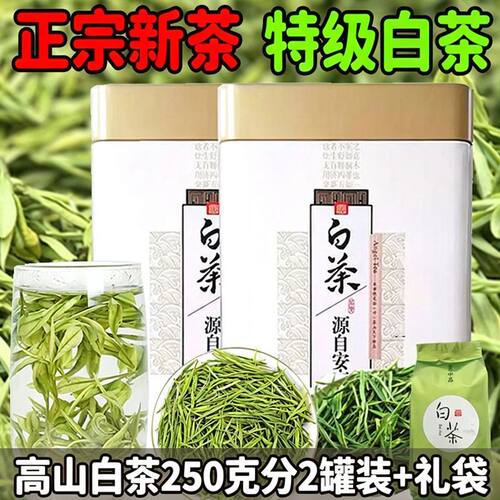 2026新茶珍稀高山白茶雨前绿茶兰花香中秋佳节送礼茶叶罐装礼盒装