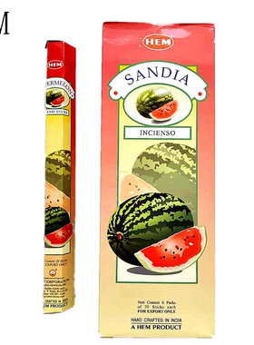 印度香HEM品牌Watermelons西瓜香果香清香型线香室内薰香植物香料