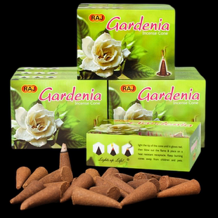 RAJ印度香栀子花Gardenia 原装进口香薰熏香塔香锥香清香味持久