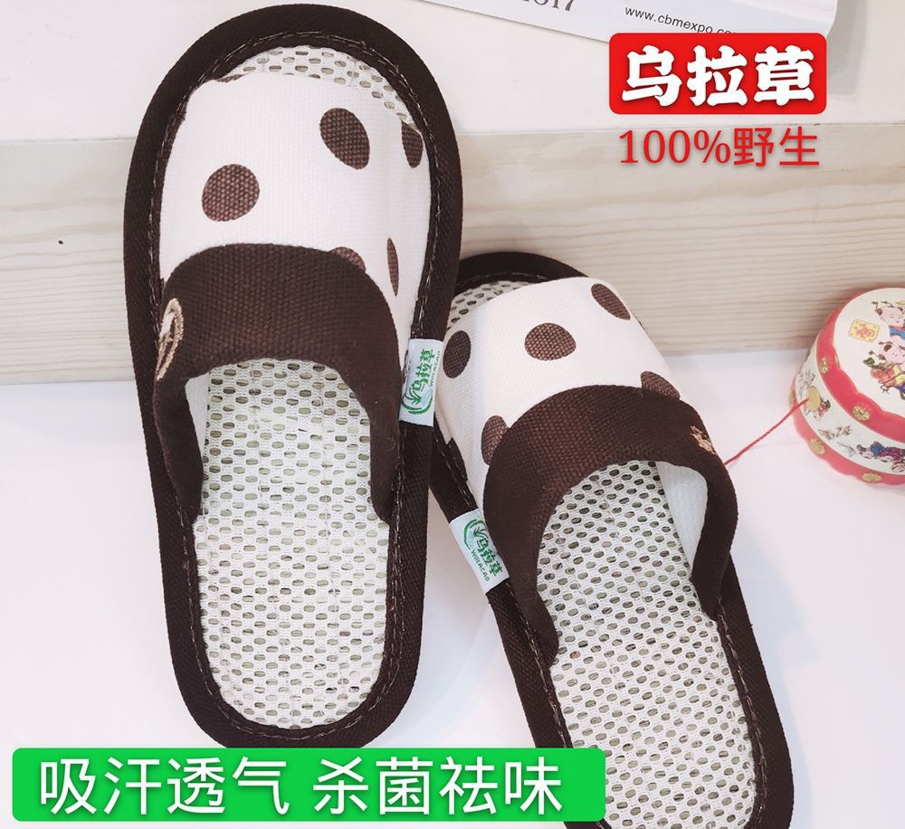 手工吸汗耐磨情侣亚麻拖鞋包邮图片