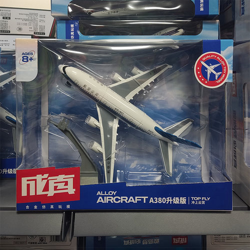 彩珀仿真9寸A380合金787小飞机豪华空中客机儿童玩具模型男孩礼物