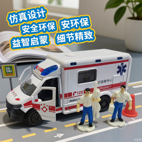ETI儿特爱120急救仿真回力车模