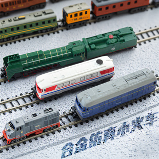 一德良友仿真合金小比例火车头东风小火车地铁和谐号儿童模型玩具