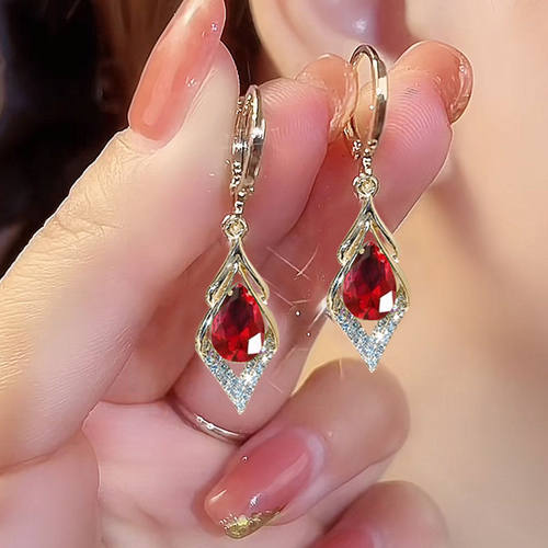 2026新款红色新款耳环