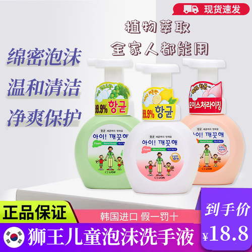 狮王通用清洁韩国抗菌洗手液清爽