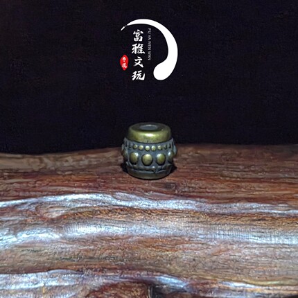 黄铜小隔珠文玩108佛珠弟子珠个性串珠配饰。直径6*5mm