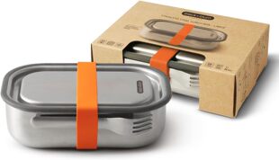 现货正品英国 Black+Blum便携防漏不锈钢竹盖饭盒午餐便当三明治