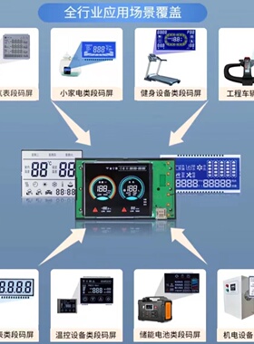 背光液晶屏定制专用付款链接段码屏灯板模组定制LED背光源定做LCD