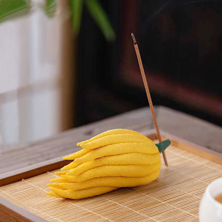 创意佛手花陶瓷香薰炉摆件手工瓷花茶宠笔架家用室内线香插檀香托,家居饰品,香薰炉,淘宝优惠券,粉丝福利购,淘宝优惠卷