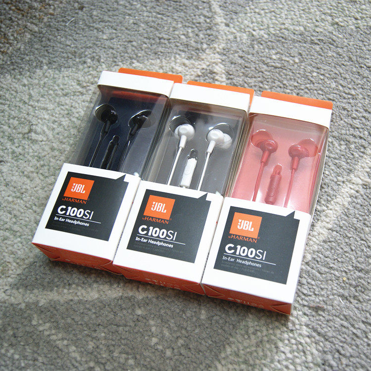 jbl jbl c100si入耳式耳机通用男女生苹果安卓电脑手机有线耳机