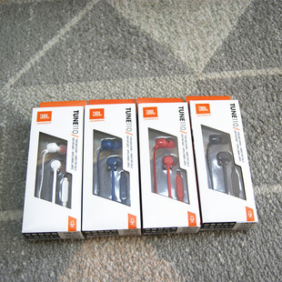 JBL 游戏耳机K歌线控手机耳塞男女通用面条耳麦重低音 T110入耳式