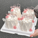 38女王节快乐亚克力蛋糕装 扮插件 饰插牌唯美蝴蝶结蜡烛女神节日装