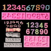 我几岁啦了数字蛋糕硅胶模具巧克力翻糖干佩斯生日蛋糕模具烘焙