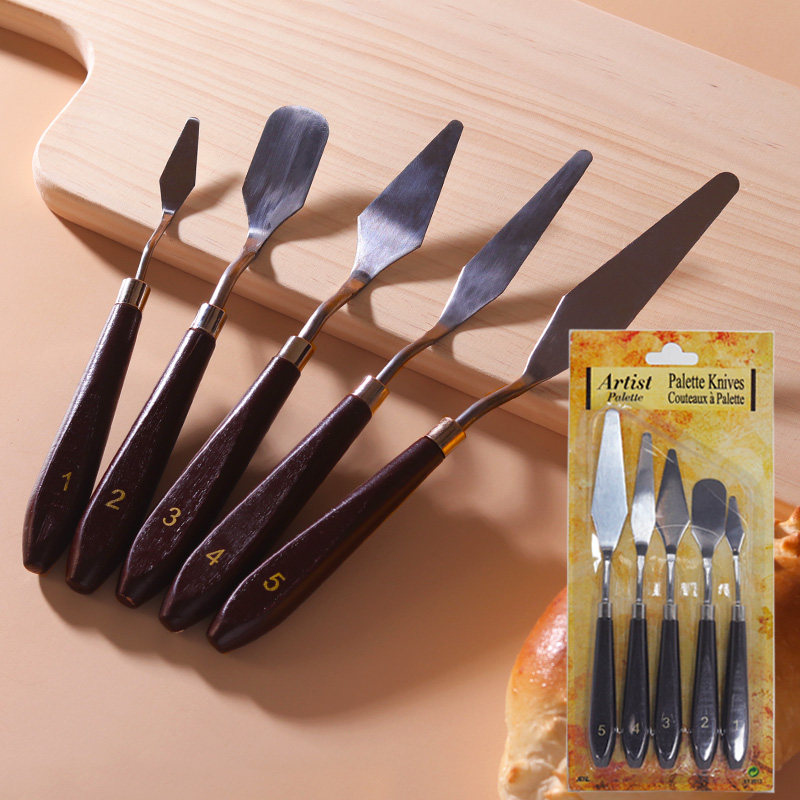 五件套蛋糕裱花调色抹平烘焙工具