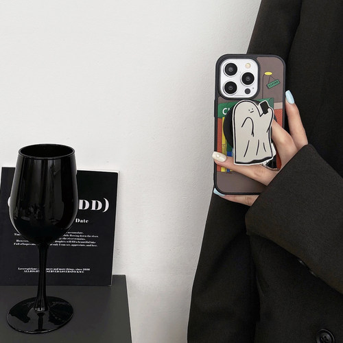 苹果潮牌创意幽灵餐厅镜面磁吸壳