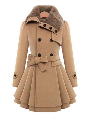 2020Ladies Long Winter Jackets Coat For Women Coats毛呢外套