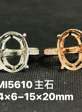 925银镀白金黄金镶嵌宝石