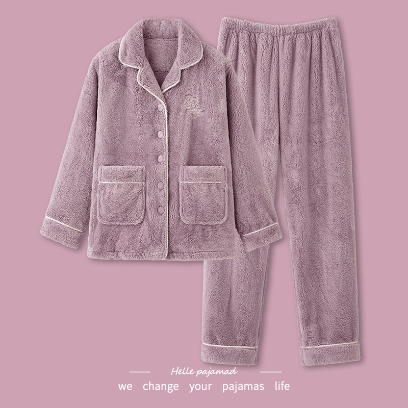 浪莎睡衣女士秋冬季珊瑚绒加绒加厚法兰绒冬天2025新款家居服套装,女士内衣/男士内衣/家居服,睡衣/家居服套装,淘宝优惠券,粉丝福利购,淘宝优惠卷