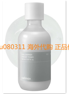 celimax Dual Barrier Creamy Toner | with Ceramides， Oil &