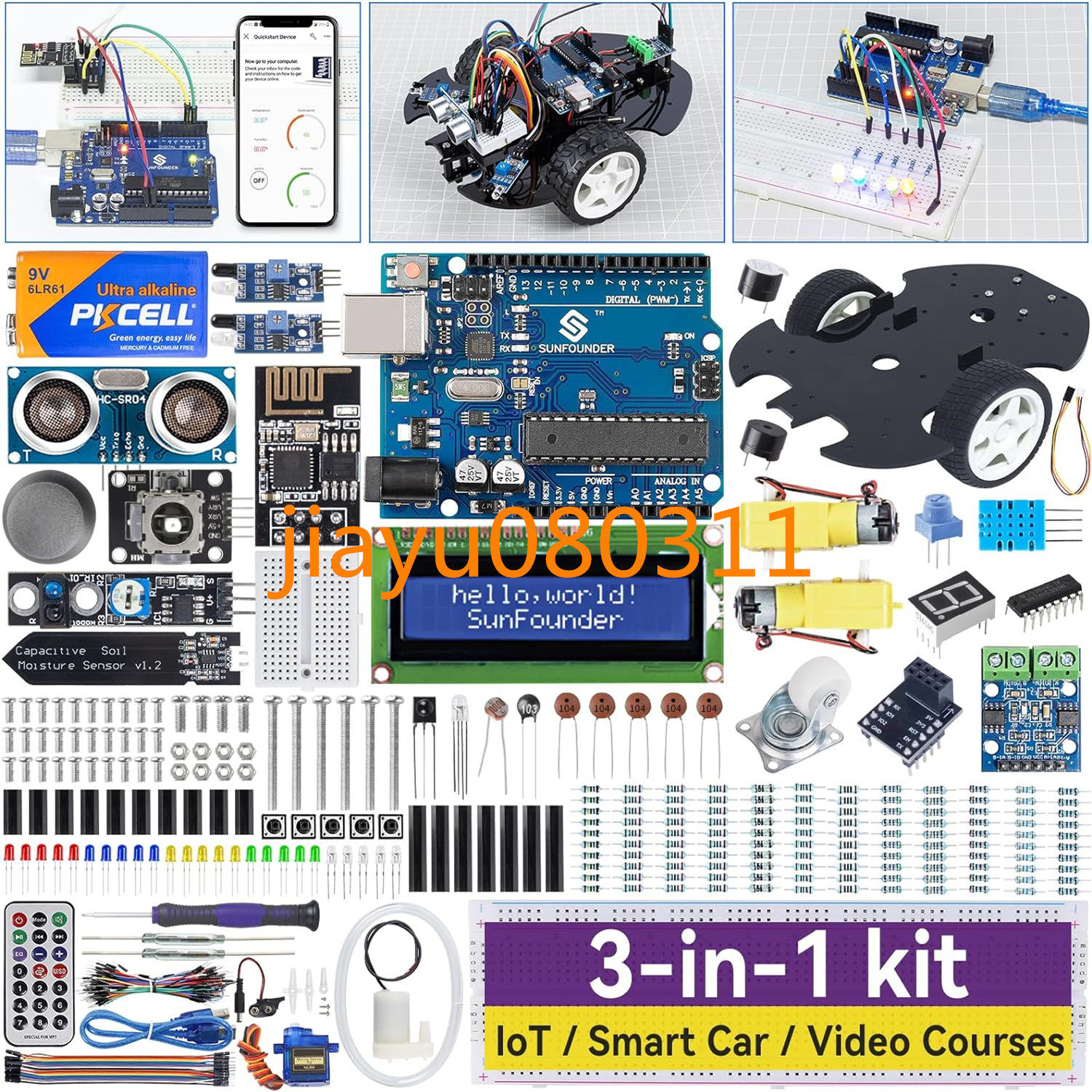 SunFounder Ultimate Starter Kit Compatible with Arduino UNO