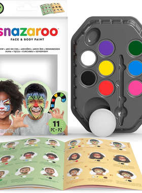 Snazaroo Face Paint Palette Kit, Rainbow 多款可选