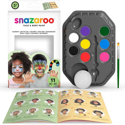 Snazaroo Face Paint Palette Kit, Rainbow 多款可选