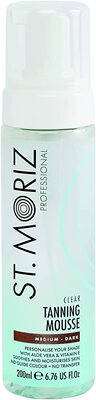 St Moriz Professional Clear Tanning Mousse with Aloe Vera