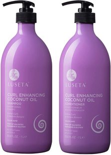 Coconut Oil Shampoo Luseta Conditioner Enhancing Set Curl