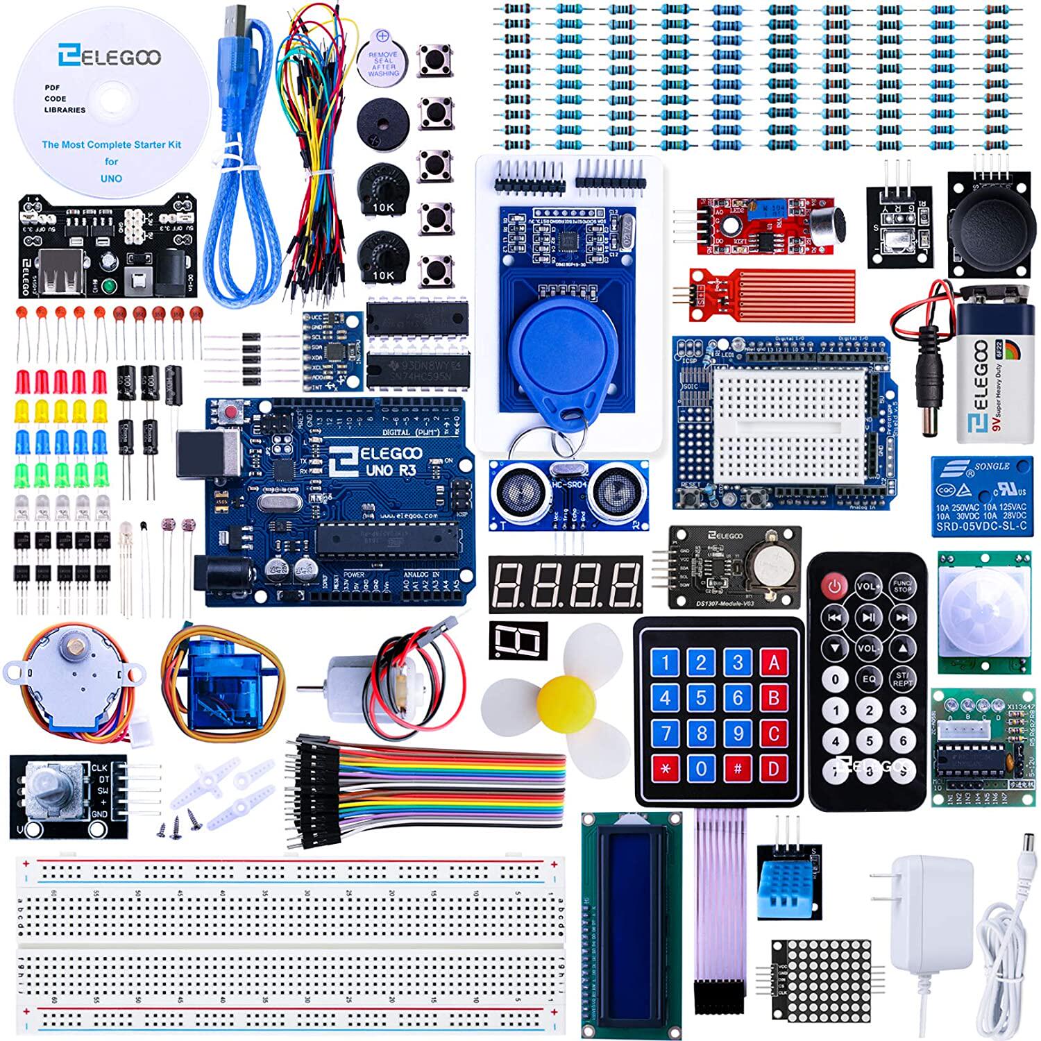 ELEGOO UNO R3 Project Most Complete Starter Kit w/Tutorial