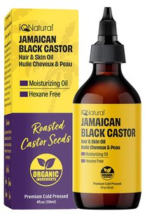 Black Castor Oil 美国iQ 4oz Jamaican Unscented Natural