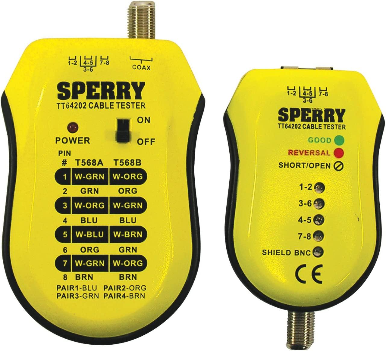 Sperry Instruments TT64202 Cable Test Plus, Coax & UTP/STP