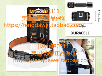 Duracell 150 Lumen EDC Right-Angle Flashlight and Headlamp