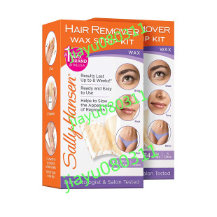 美国Sally Hansen Hair Remover Wax Strip Kit for Face, Brows
