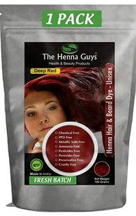 DEEP / DARK RED Henna Hair Color / Dye 100 Grams - The Henna