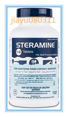 Steramine 831966 1 X Quaternary Tablets-150 Sanitizer Tablet