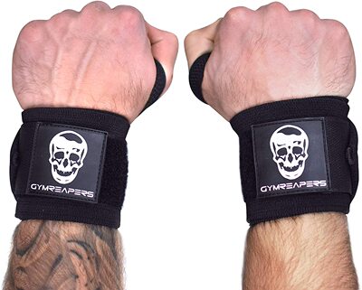 美国Gymreapers Wrist Wraps Weightlifting - Stiff Heavy Duty