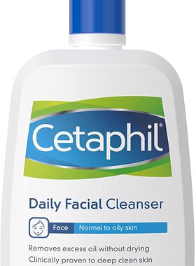 Cetaphil Daily Facial Cleanser for Normal To Oily Skin 16oz