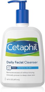 Cetaphil Daily Facial Cleanser for Normal To Oily Skin 16oz